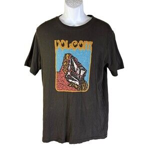 VOLCOM‎ Men's Short Sleeve Pull-Over T-Shirt Brown Medium